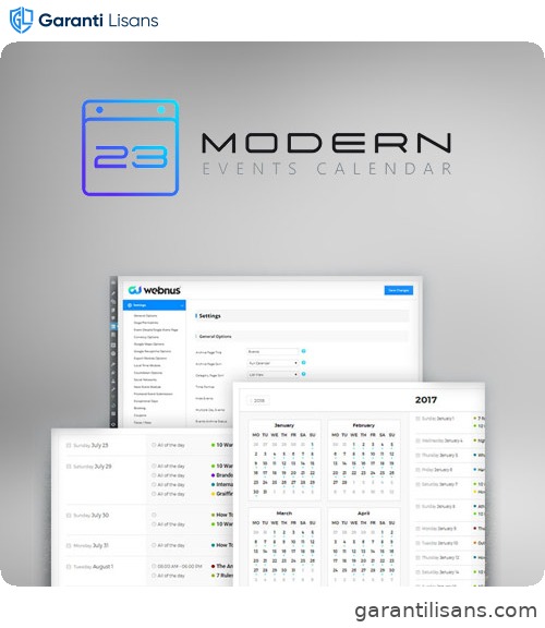 Modern Events Calendar