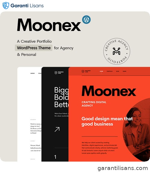 Moonex – Agency & Portfolio WordPress Theme
