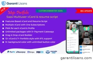 Mop – SaaS vCard / Portfolio / Resume / Digital Business card