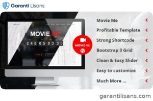 Movie Me – One Page Responsive WordPress Theme