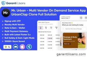 Mr. Urban – Multi Vendor On Demand Home Service App | UrbanClap Clone | Android & iOS Full Solution