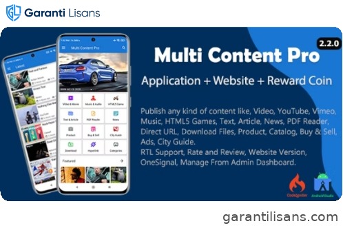 Multi Content Pro (Application and Website)