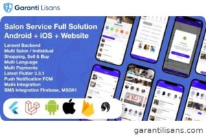 Multi Salon, Individual Appointments Booking System Full App Solution Flutter / Laravel / Angular