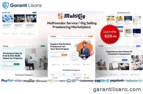 MultiGig – Service / Gig Selling Freelancing Marketplace (Subscription Based)