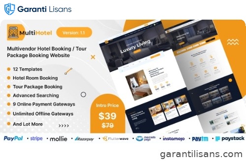 MultiHotel – Multivendor Hotel Booking / Tour Package Booking Website