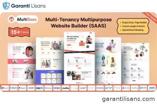 MultiSaas – Multi-Tenancy Multipurpose Website Builder (Saas)