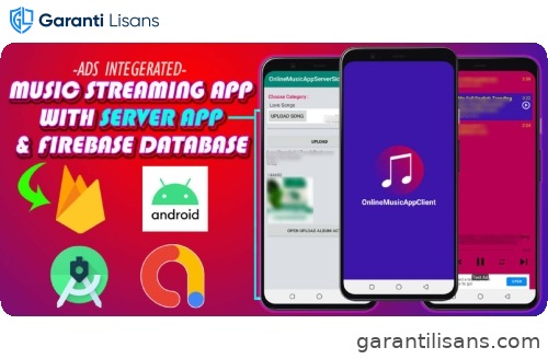 Music Streaming App with Server App And Firebase