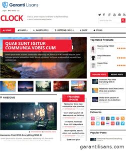 MyThemeShop Clock WordPress Theme