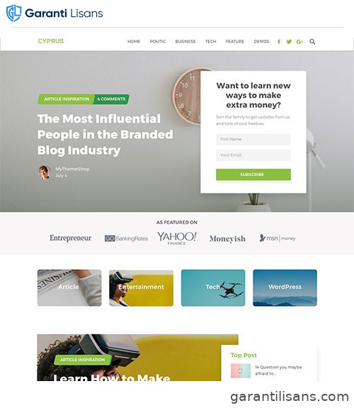 MyThemeShop Cyprus WordPress Theme