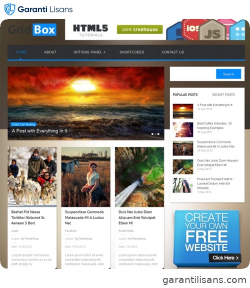 MyThemeShop Gridbox WordPress Theme