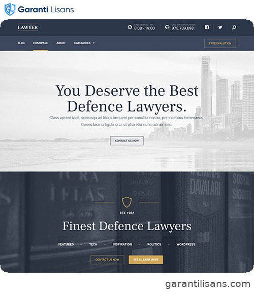 MyThemeShop Lawyer WordPress Theme