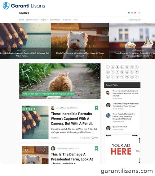 MyThemeShop MyBlog WordPress Theme