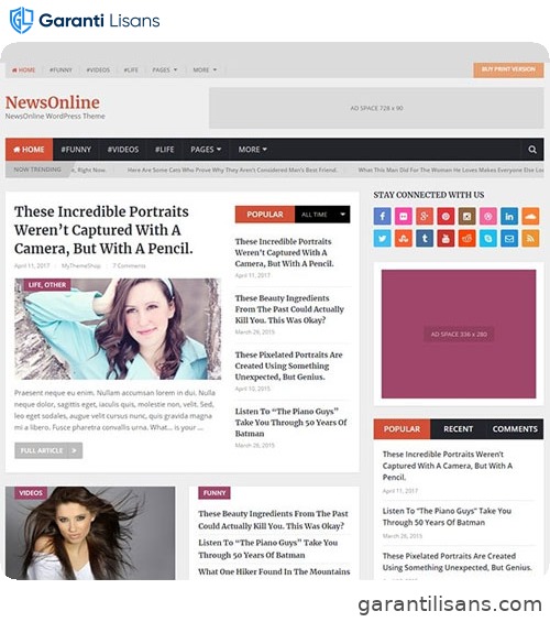 MyThemeShop NewsOnline WordPress Theme