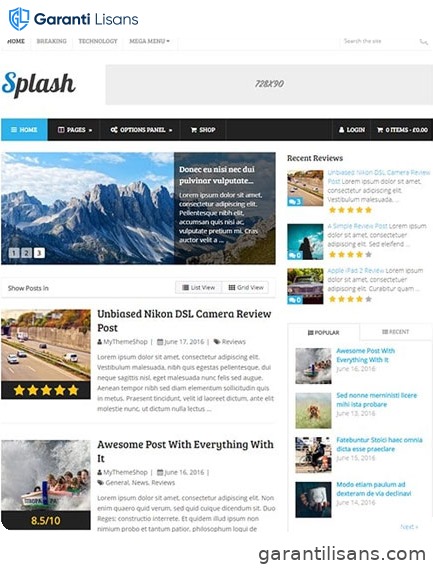 MyThemeShop Splash WordPress Theme