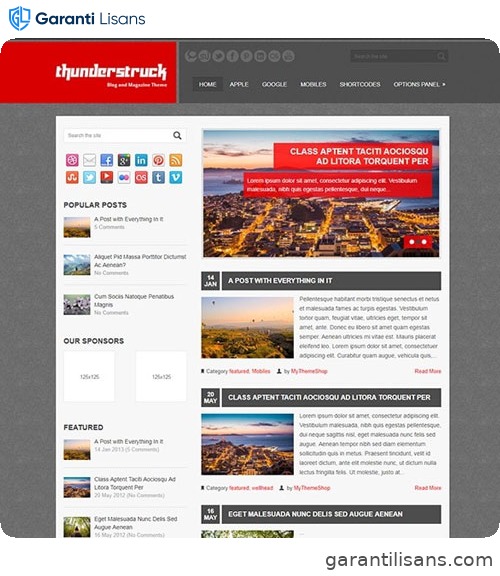 MyThemeShop Thunderstruck WordPress Theme
