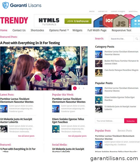 MyThemeShop Trendy WordPress Theme