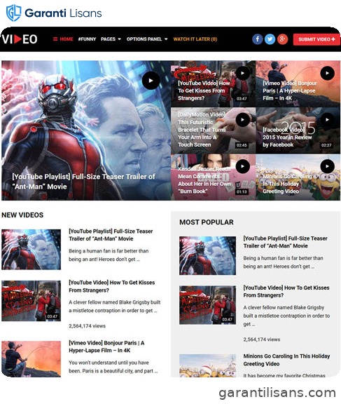 MyThemeShop Video WordPress Theme