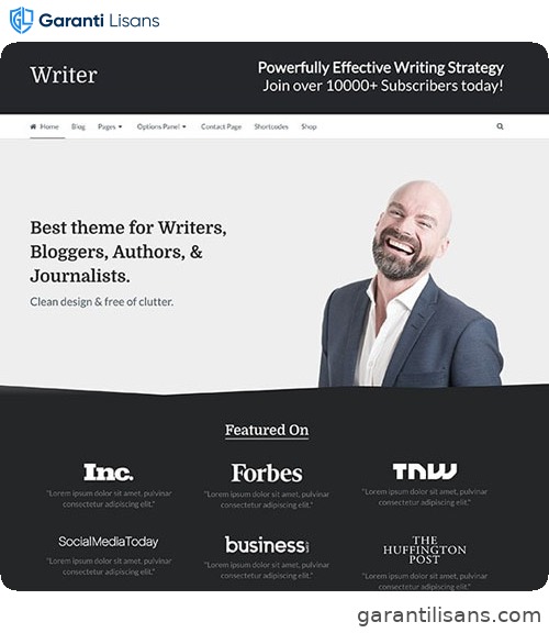 MyThemeShop Writer WordPress Theme