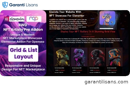 NFT Artisty Pro (OpenSea NFT Marketplace)