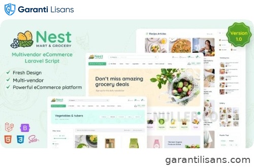 Nest – Multivendor Organic & Grocery Laravel eCommerce