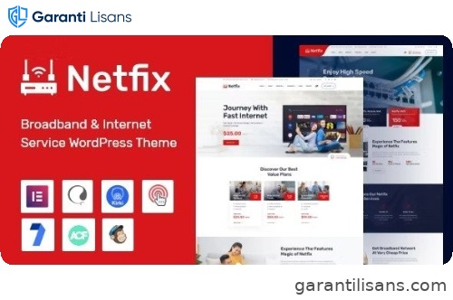 Netfix – Broadband & Internet Services WordPress Theme + RTL