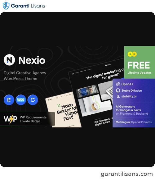 Nexio – Digital Creative Agency WordPress Theme + AI