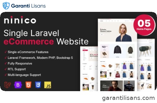Ninico – Minimal Laravel eCommerce Shop