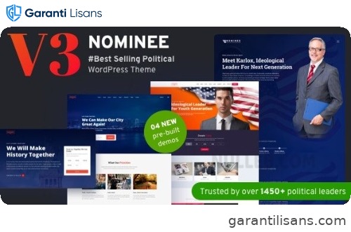 Nominee – Political WordPress Theme for Candidate/Political Leader