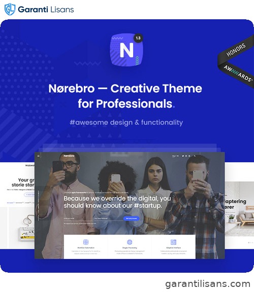 Norebro – Creative Portfolio Theme for Multipurpose Usage