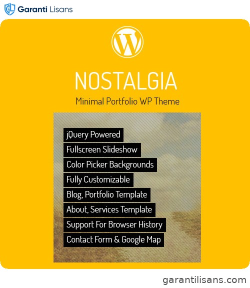 Nostalgia – Portfolio WordPress Theme