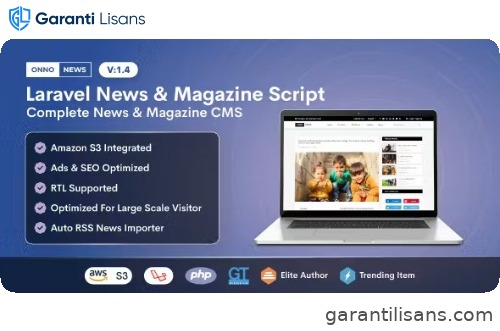 ONNO – Laravel News & Magazine Script