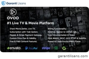 OVOO – Live TV & Movie Portal CMS with Membership System