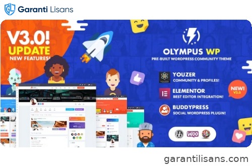 Olympus – Social Networking WordPress Theme