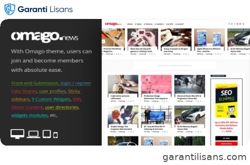 Omago News – User Profile Membership & Content Sharing Theme