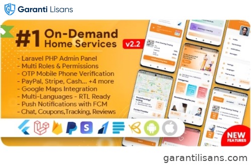 On-Demand Home Services, Business Listing, Handyman Booking with Admin Panel