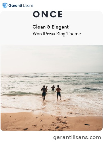 Once – Clean & Elegant WordPress Blog Theme