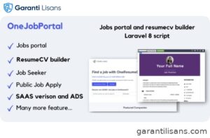 OneJobPortal – Jobs board and resume builder