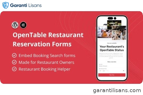 OpenTable Restaurant Reservation Forms for Elementor