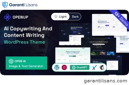 Openup – AI Content Writer & AI Application WordPress Theme