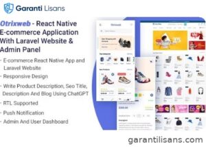 Otrixweb – React Native Ecommerce Application With Laravel Website