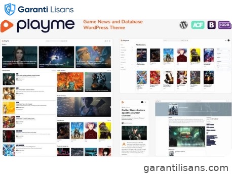 PLAYME – Game News and Database WordPress Theme