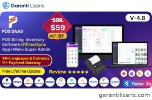 POS SAAS – Flutter POS Billing Inventory Software with HRM App+Web+Super Admin