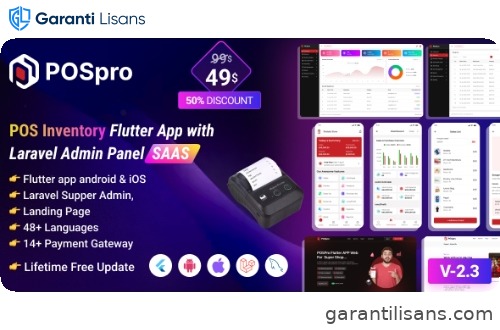 POS pro – POS Inventory Flutter App with Laravel Admin Panel SAAS