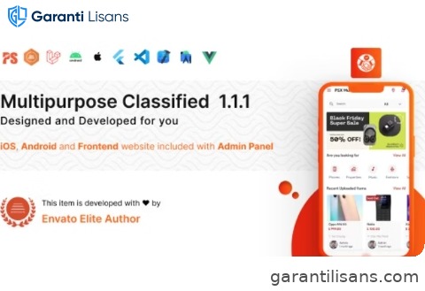 PSX Multipurpose Classified Flutter App with Frontend and Admin Panel