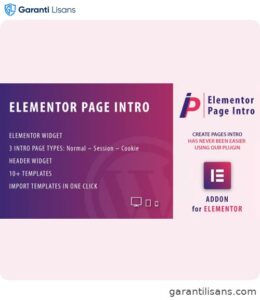 Page Intro for Elementor WordPress Plugin