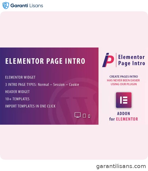 Page Intro for Elementor WordPress Plugin