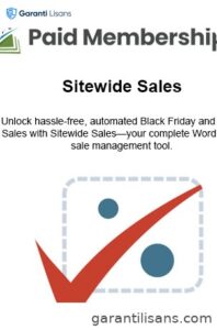 Paid Memberships Pro Sitewide Sales