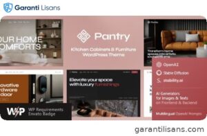 Pantry — Kitchen Cabinets & Furniture WordPress Theme