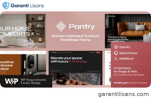 Pantry — Kitchen Cabinets & Furniture WordPress Theme