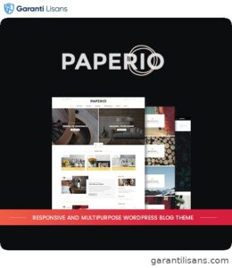 Paperio – Responsive and Multipurpose WordPress Blog Theme